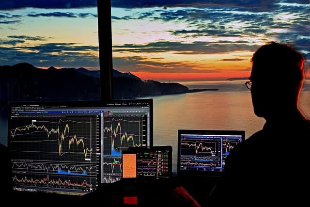 financial trading screen