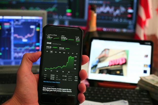 stock market chart